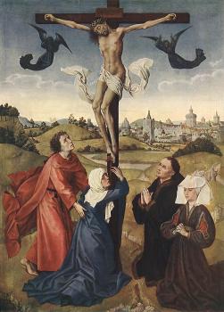 羅吉爾 凡 德 韋登 Crucifixion Triptych-central panel